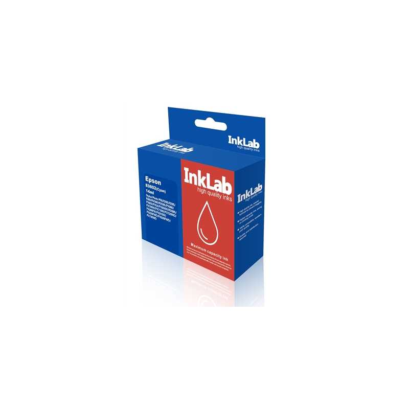 InkLab 802 Epson Compatible Cyan Replacement Ink