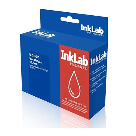InkLab 2432 Epson Compatible Cyan Replacement Ink