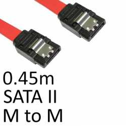 Locking SATA II (M) to Locking SATA II (M) 0.45m Red OEM Internal Data Cable