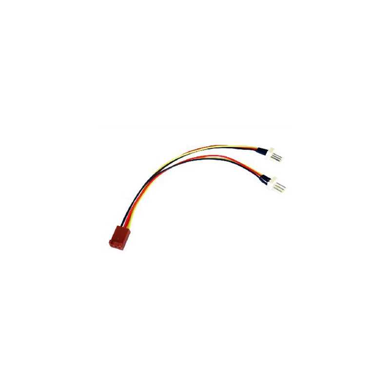 3-Pin Fan (F) to 2 x 3-Pin Fan (M + M) 0.15m OEM Internal Splitter Cable