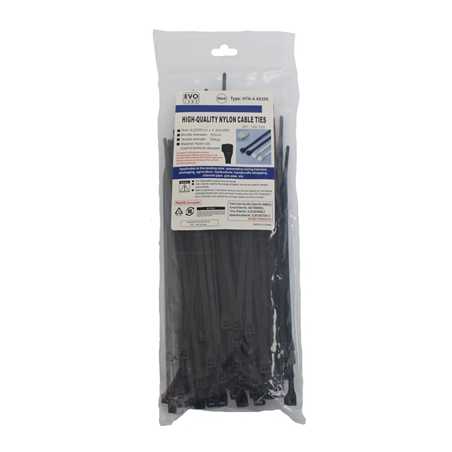 Evo Labs Black Cable Ties 200 x 4.4mm 100 Pack