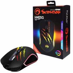 Marvo Scorpion M425G USB RGB LED Black Programmable Gaming Mouse