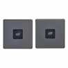 MiHome Smart Black Nickel 1 Gang Light Switch (Two-way)