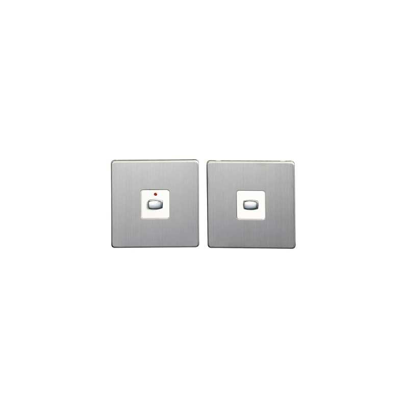 MiHome Smart Brushed Steel 1 Gang Light Switch (Two-way)