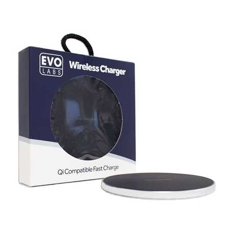 Universal Fast Charging QI Wireless Charging Pad Silver