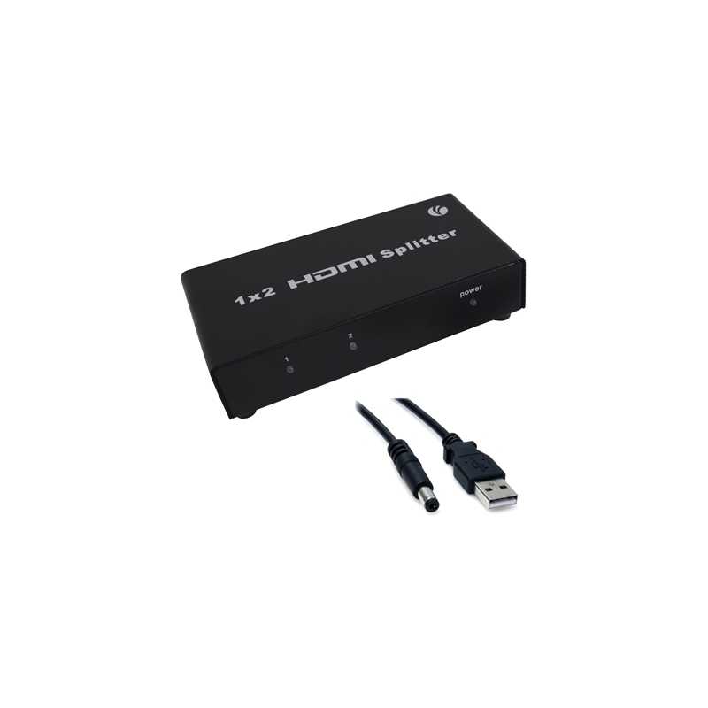 Target 1 x In / 2 x Out Full HD 1080p Supported USB Powered HDMI Splitter