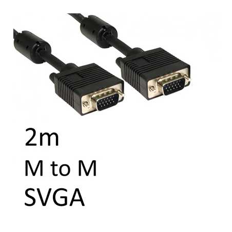 SVGA (M) to SVGA (M) 2m Black OEM Display Cable