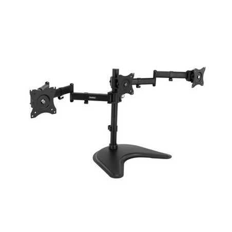 VonHaus Triple Arm Monitor Desk Mound Stand Suitable for 13" to 27" Tilt and Swivel