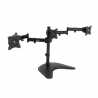 VonHaus Triple Arm Monitor Desk Mound Stand Suitable for 13" to 27" Tilt and Swivel