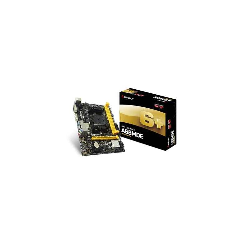 Biostar A68MDE AMD Socket FM2+ Micro ATX DDR3 D-SUB/DVI-D USB 3.1 Motherboard