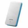 ADATA AP20100 20100mAh Powerbank, 2 x USB, LED Flashlight, White & Blue