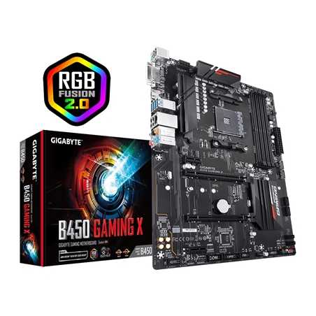 Gigabyte B450 Gaming X AMD Socket AM4 ATX DDR4 DVI-D/HDMI M.2 Motherboard