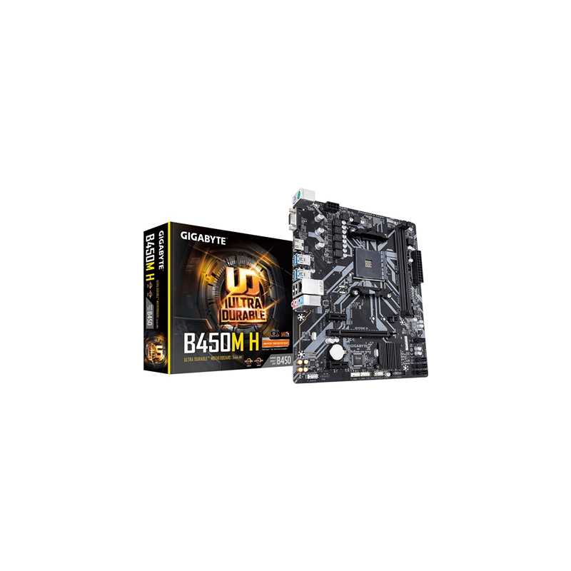 Gigabyte B450M H AMD Socket AM4 Micro ATX DDR4 VGA/HDMI M.2 USB 3.1 Motherboard