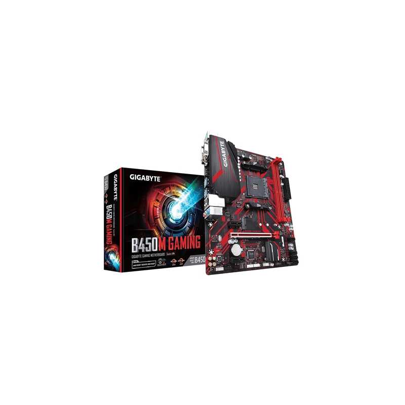 Gigabyte B450M GAMING AMD Socket AM4 Micro ATX DDR4 DVI-D/HDMI/VGA M.2 Motherboard