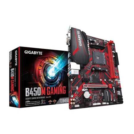 Gigabyte B450M GAMING AMD Socket AM4 Micro ATX DDR4 DVI-D/HDMI/VGA M.2 Motherboard