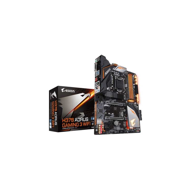 Gigabyte H370 AORUS Gaming 3 WIFI RGB Intel Socket 1151 ATX DVI/HDMI USB C 3.1 Motherboard