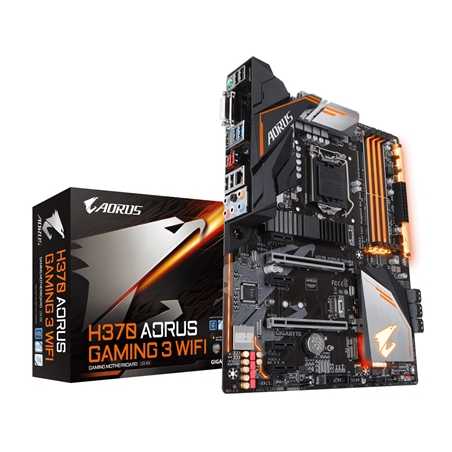 Gigabyte H370 AORUS Gaming 3 WIFI RGB Intel Socket 1151 ATX DVI/HDMI USB C 3.1 Motherboard