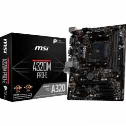 MSI A320M PRO-E AMD Socket AM4 Micro ATX DDR4 DVI-D/VGA USB 3.1 Motherboard