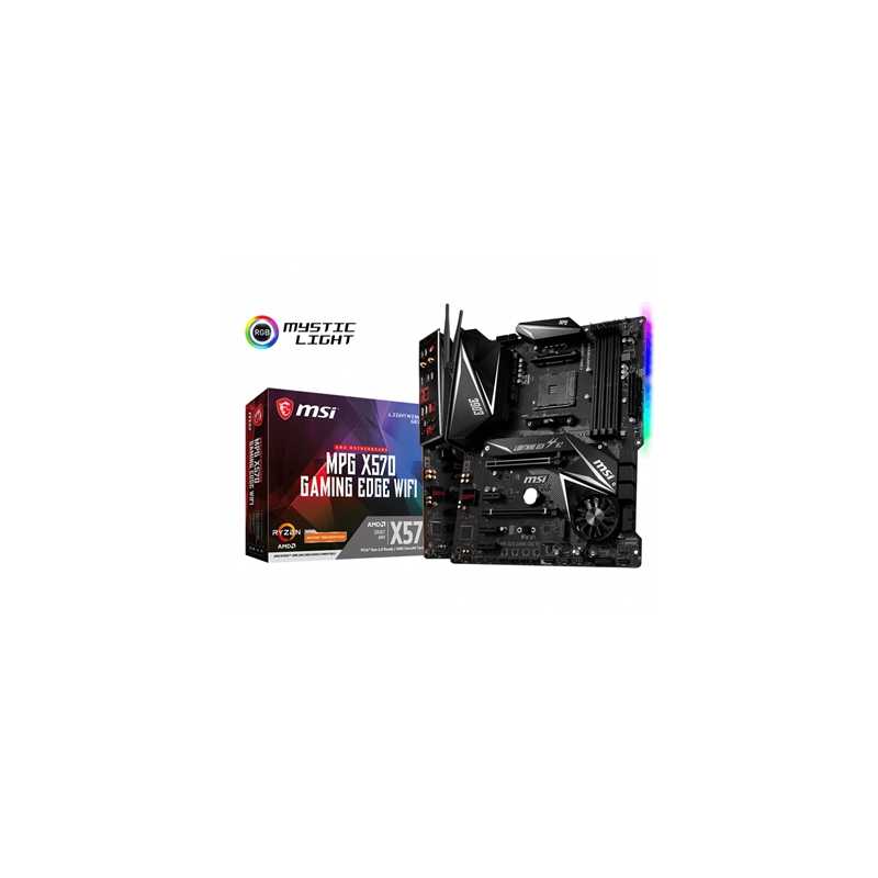 MSI MPG X570 GAMING EDGE WIFI AMD Socket AM4 DDR4 HDMI ATX M.2 USB C 3.2 RGB Motherboard