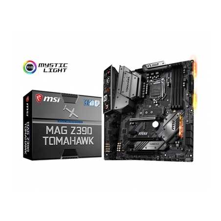 MSI MAG Z390 TOMAHAWK Intel Socket 1151 DDR4 HDMI/DisplayPort ATX USB C 3.2 RGB M.2 Motherboard