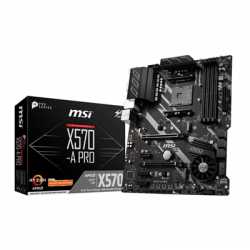 MSI X570-A PRO AMD Socket AM4 ATX DDR4 HDMI Double M.2 USB C 3.2 Gen2 Motherboard