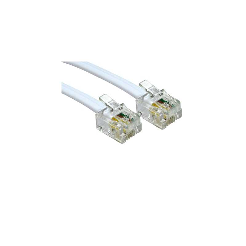 RJ11 (M) to RJ11 (M) 5m White OEM Cable