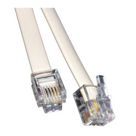 RJ11 (M) to RJ11 (M) 10m White OEM Cable