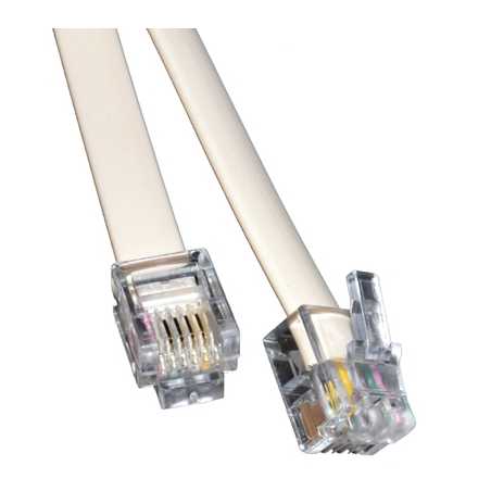 RJ11 (M) to RJ11 (M) 20m White OEM Cable