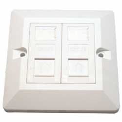 CAT5e Wall Mount Double Faceplate Module Kits