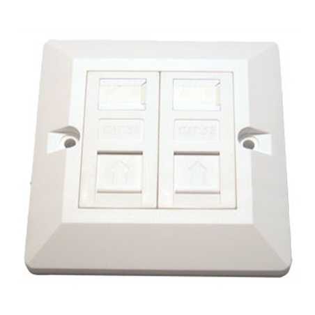 CAT5e Wall Mount Double Faceplate Module Kits