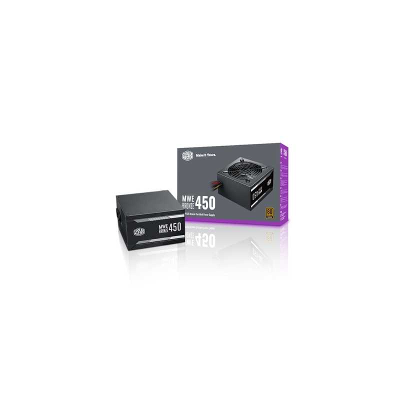 Cooler Master MWE 450W 120mm Silencio Fan 80 PLUS Bronze PSU