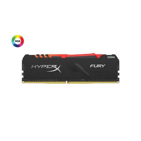 Kingston HyperX Fury RGB 16GB Black Heatsink (1x16GB) DDR4 2666MHz DIMM System Memory