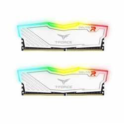 Team DELTA RGB 8GB White Heatsink with RGB LEDs (2 x 4GB) DDR4 2666MHz DIMM System Memory
