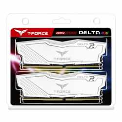 Team DELTA RGB 16GB White Heatsink with RGB LEDs (2 x 8GB) DDR4 2666MHz DIMM System Memory