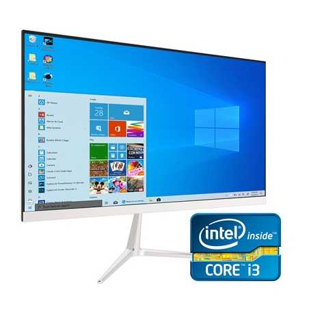 All-In-One 24" PC Intel i3 8100 3.60GHz Quad Core 8GB DDR4 RAM 512GB M.2 Wireless w Windows 10 Pro - Prebuilt System