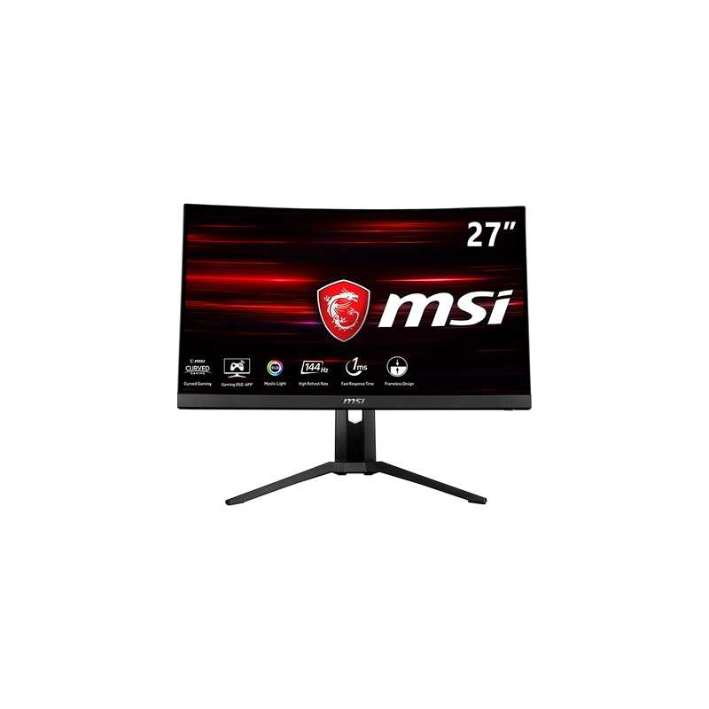 MSI Optix MAG271CQR 27" Full HD 144Hz 1ms FreeSync HDMI/Display Port Curved Gaming Monitor with RGB Mystic Light