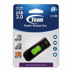 Team C145 64GB USB 3.0 Green USB Flash Drive
