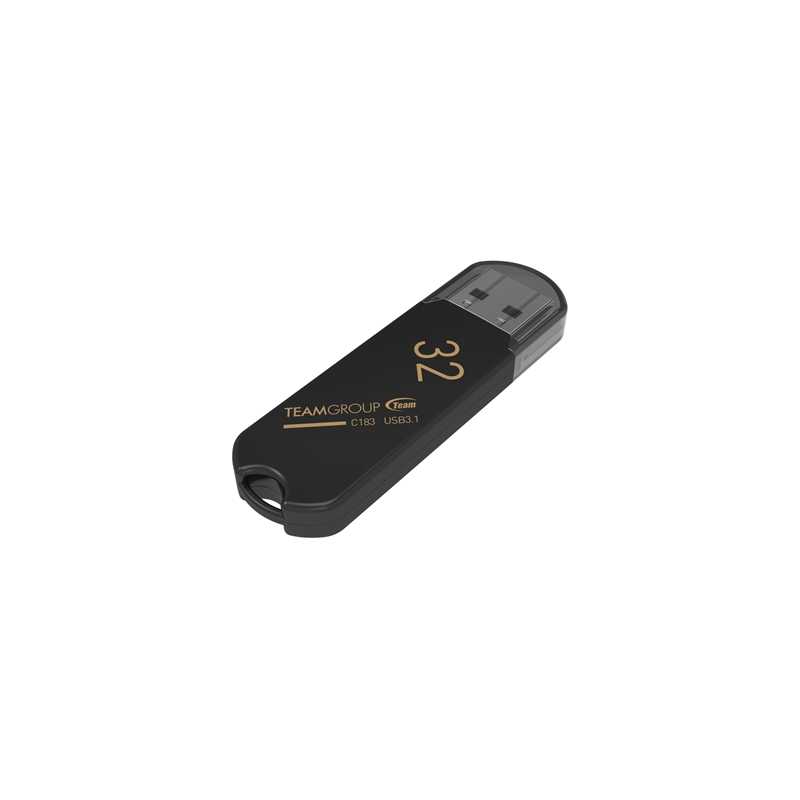 Team C183 32GB USB 3.1 Black USB Flash Drive