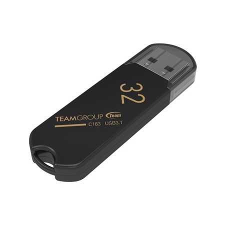 Team C183 32GB USB 3.1 Black USB Flash Drive