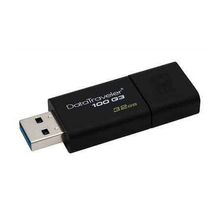 Kingston DataTraveler 100 G3 32GB USB 3.0 Black USB Flash Drive