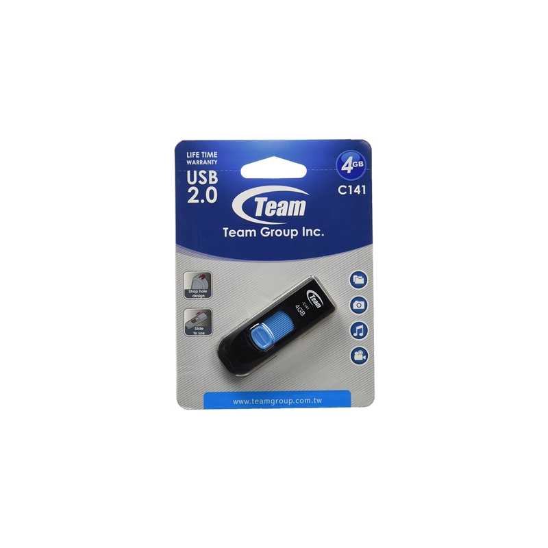 Team C141 4GB USB 2.0 Blue USB Flash Drive