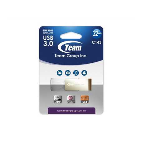 Team Color Series C143 32GB USB 3.0 White USB Flash Drive
