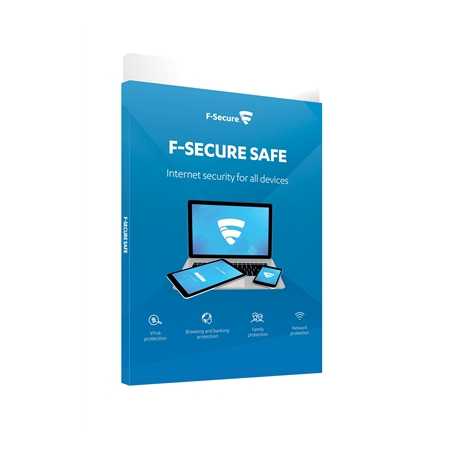 F-Secure SAFE Multi-Platform Internet Security 1 Year 3 Device For All Devices Retail 10 Pack