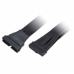 Akasa AK-CBUB45-15BK USB 3.0 19-Pin (F) to USB 3.0 19-Pin (M) 0.15m Black Retail Packaged Internal Extension Cable