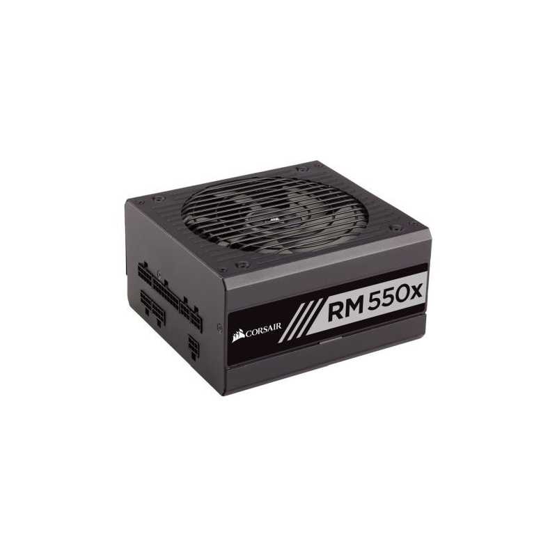 Corsair 550W Enthusiast Series RM550X PSU, Rifle Bearing Fan, Fully Modular, 80 Gold