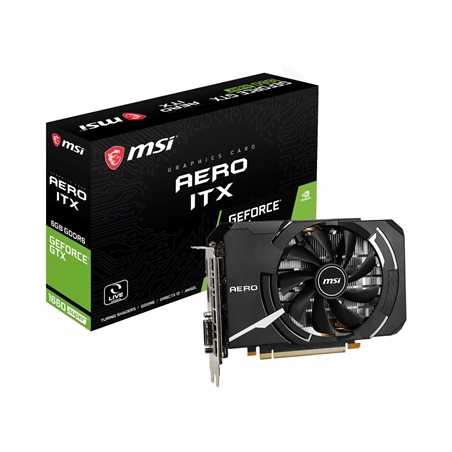 MSI GeForce GTX 1660 SUPER AERO ITX OC 6GB GDDR6 Single Fan Graphics Card