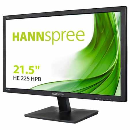 Hanns G 21.5" Monitor (HE 225 HPB), 1920 x 1080, 6.5ms, VGA, HDMI, Speakers, VESA