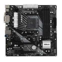 Asrock AB350M PRO4-F, AMD B350, AM4, Micro ATX, 4 DDR4, VGA, DVI, HDMI, XFire, M.2