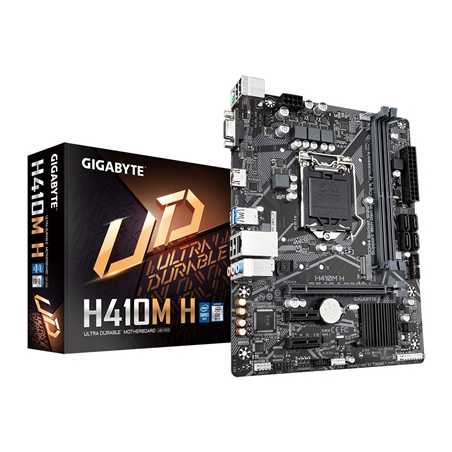 Gigabyte H410M H Intel Socket 1200 Micro ATX VGA/HDMI Gaming LAN Motherboard