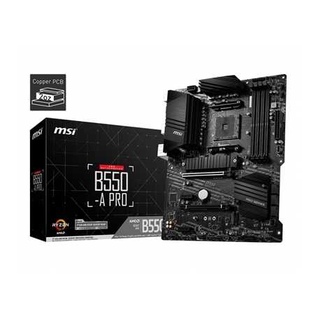 MSI B550-A PRO AMD Socket AM4 ATX HDMI/DisplayPort Dual M.2 USB 3.2 C Motherboard